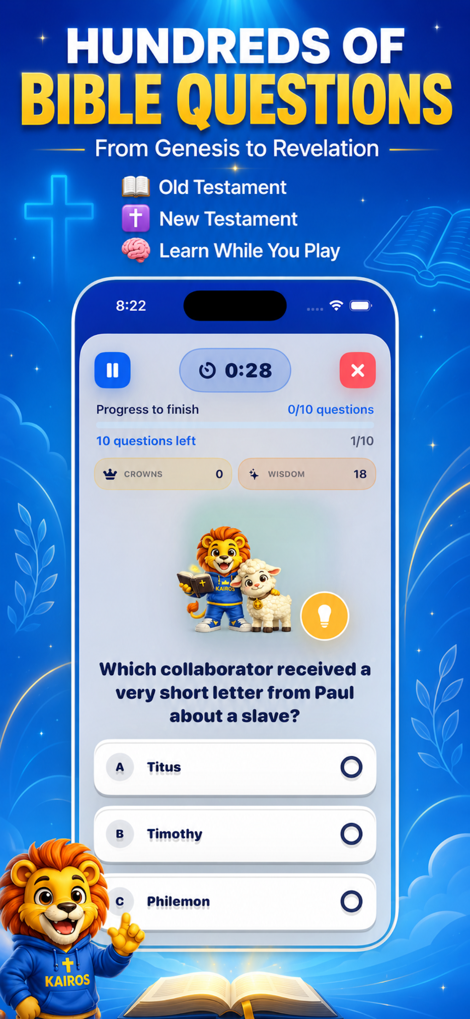 Kairos App Store screenshot