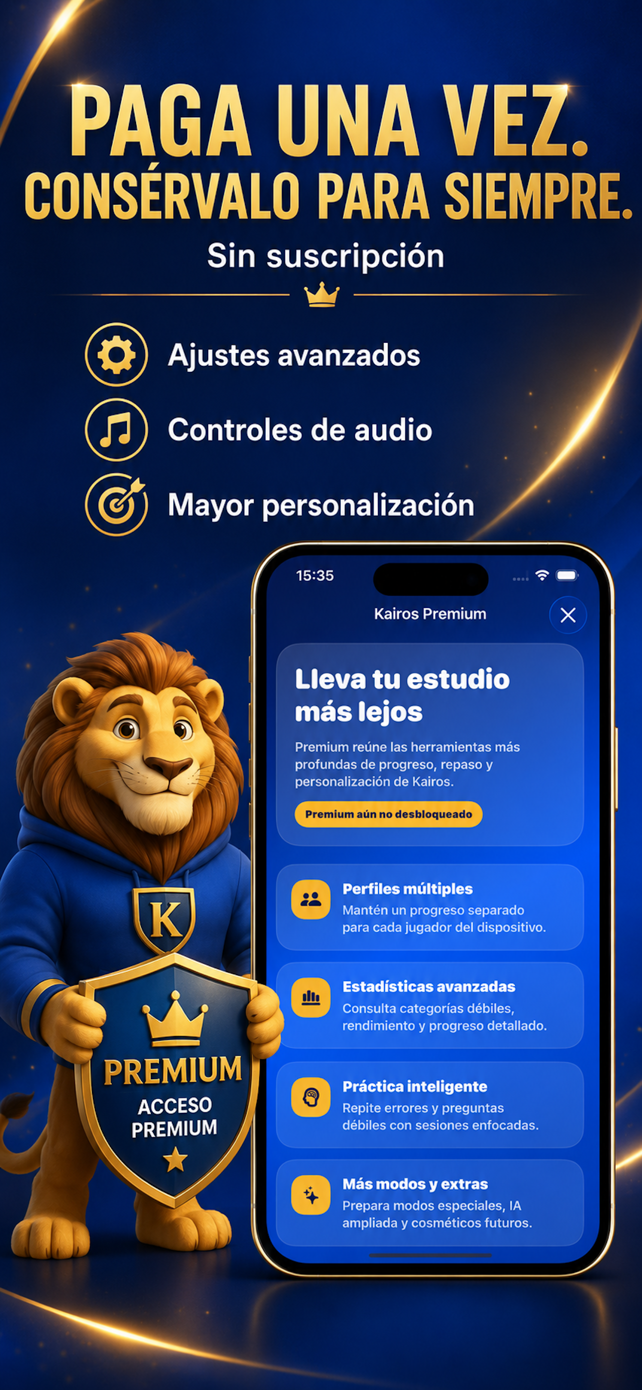 Escritura en pantalla de inicio